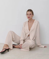 Tek Düğmeli Gömlek Pijama Takımı Zalle